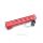 Clamp On Red Tactical 11 inch M-LOK handguard for AR15 M4 M16 with Steel Barrel Nut fits .223/5.56 rifles