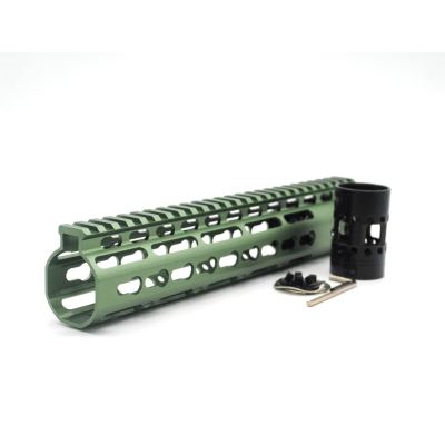 New NSR 10 Inch Length Olive drab green Free Floating KeyMod AR15 Handguard With Rail Mount Steel Barrel Nut