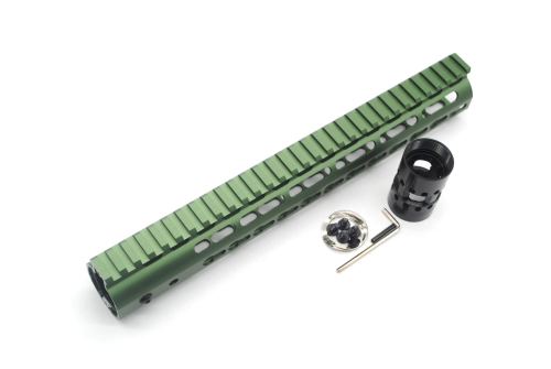 New NSR 12 Inch Length Olive drab green Free Floating KeyMod AR15 Handguard With Rail Mount Steel Barrel Nut