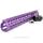 Trirock New NSR 15 Inch Length Purple Free Floating KeyMod AR15 Handguard With Rail Mount Steel Barrel Nut