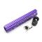 Trirock New NSR 9 Inch Length Purple Free Floating KeyMod AR15 Handguard With Rail Mount Steel Barrel Nut