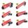 Trirock NSR Style Red optional 7" 9" 10" 12" 13.5" and 15" Free Float Keymod AR15 Handguard with Steel Barrel Nut