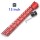 Trirock New Clamp style 15 inches red M-LOK free float AR15 M16 M4 rifle handguard with a curve slant cut nose fit .223/5.56 rifles