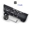Trirock New Clamp style 7 inches black M-LOK free float AR15 M16 M4 rifle handguard with a curve slant cut nose fit .223/5.56 rifles