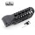 Trirock Universal 6.5 inch Black Two-pieces design drop in style AK Keymod Handguard fits both RU & US AK47