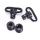 TRIROCK 2-Pack 1.0 inch Push Button Quick Release Detachable Sling Swivel with thread bottom cover mount Loop Adapter