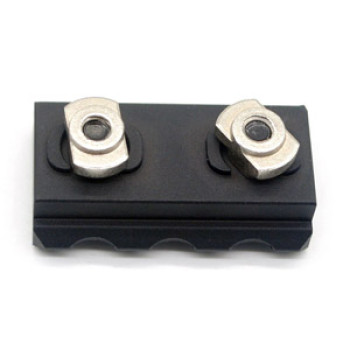 Trirock Black optional  3, 5, 7, 9, 11, 13 slots M-LOK Black Aluminum Picatinny Rail Section