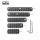 Trirock Black Keymod picatinny rail sections kit fits key mod handguard rail mount system - Optional 5,7,9,11,13 Slots
