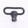 TRIROCK 1.25 Inch Phosphating grey Quick Release Detachable Sling Swivel with QD Push Button for rifle sling