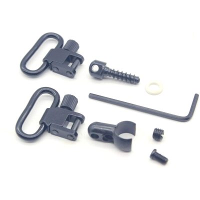 Trirock 1.0'' Rifle Lever Action Quick Detachable Sling Swivels & Screw Stud Base Mount Kit 22 Cal Split Band Fits Most .22 Caliber Rifles S-0712