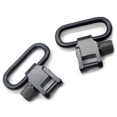 Trirock 2-pack Black 1.0 Inch Quick Detachable Heavy Duty Sling Swivel for Rifle Sling Quick Release gun Swivels for gun sling