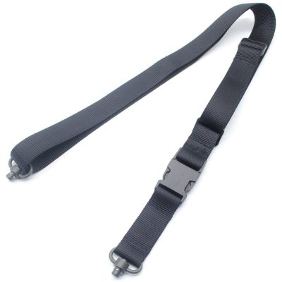 TRIROCK 3 Point Tactical webbing Sling Strap belt 1.25 Inch Adjustable with Quick Release QD push Button Sling Swivel