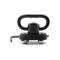 Trirock QD Push Button Sling Swivel 1.25 Inch Hook with Round Edge M-LOK Base for AR15