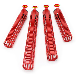 Trirock Red optional 10" 12" 15" 17" Ultralight Free Float M-LOK Handguard for .308/7.62 Rifle with Rail Mount System