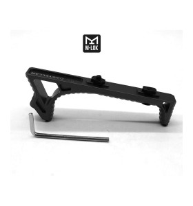 Trirock Black Aluminum LINK Curved Angled Foregrip Front Grip hand stop Fits M-LOK Handguard