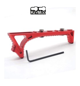 Trirock Red Aluminum LINK Curved Angled Foregrip Front Grip hand stop Fits KeyMod Handguard