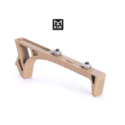 TRIROCK TAN/FDE Aluminum LINK Curved Angled Foregrip Front Grip hand stop Fits M-LOK MLOKHandguard