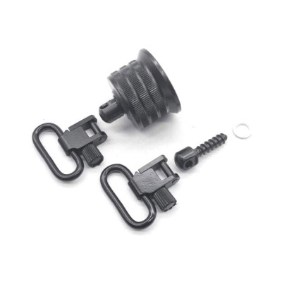 TRIROCK Quick Detachable 1.0" Magazine Cap Sling Swivel Set For 12 Gauge Browning Gold - S-8312