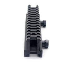 TRIROCK see-through 145mm Flat-Top Riser Base Dovetail Weaver Scope Mount Picatinny Adapter fits 20mm Rail Adapter Quick Release for Scope Optics