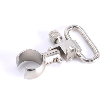 Trirock Silver 1.0'' Rifle Quick Detachable Sling Swivels Mount Kit for Lever Action, Tube Magazine Rifles and Carbines Magnum Split Band fit Ruger and Browning S-3912N