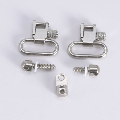 TriRock Hunting Accessories Auto, Silver Single Shot Ruger 10/22 Carbines Sling Mounting Kit Ruger 115 1.0'' Rifle Sling Mount Adapter Studs & Swivels S-4612N