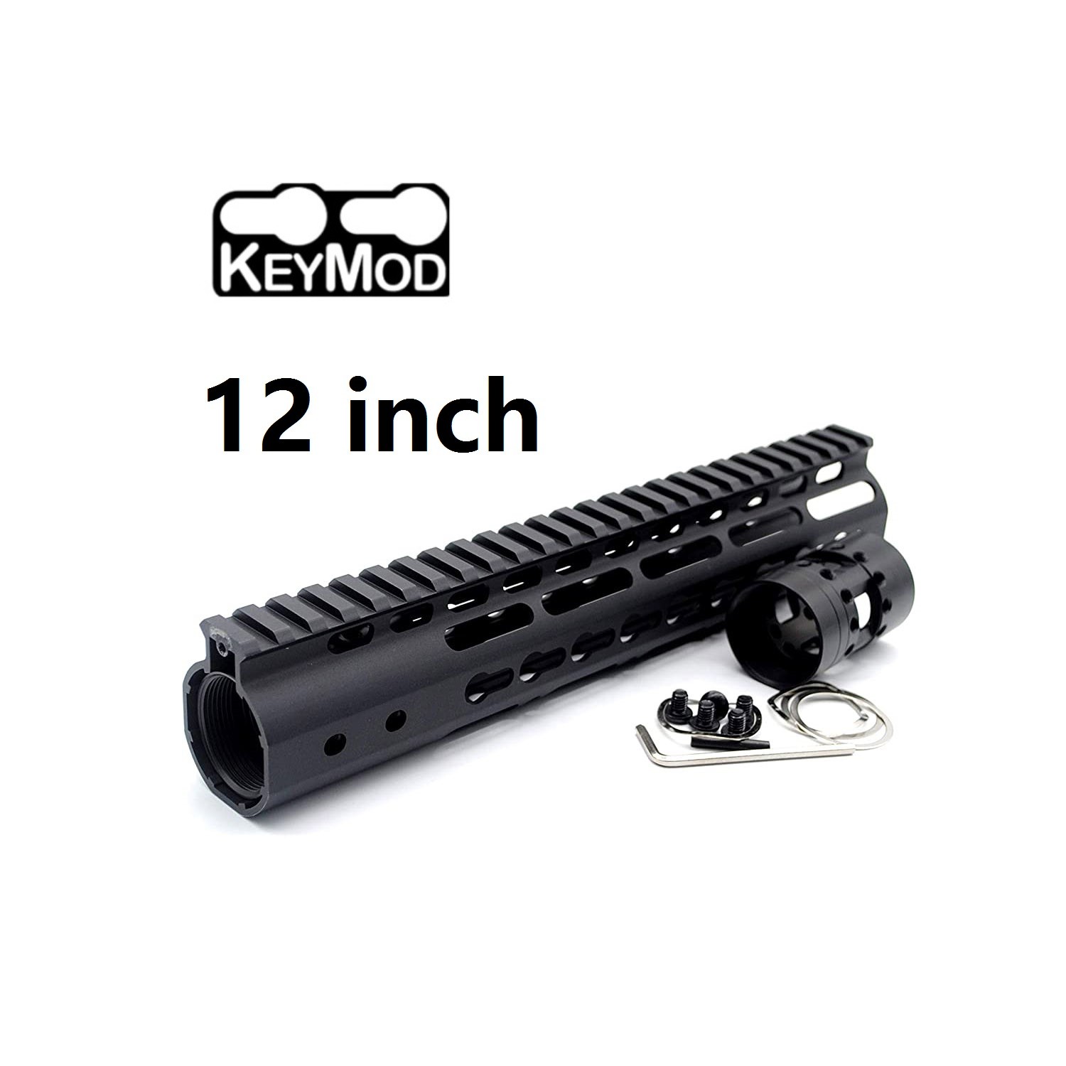 Trirock New Clamp style 11 inches black M-LOK free float AR15 M16 M4 rifle handguard with a curve slant cut nose fit .223/5.56 rifles | .223 Handguards | TriRock