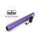 Trirock New NSR 15 Inch Length Purple Free Floating KeyMod AR15 Handguard With Rail Mount Steel Barrel Nut