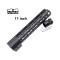 Trirock New Clamp On Black Tactical 11 inches Keymod handguard for AR15 M4 M16 with Steel Barrel Nut fits .223/5.56 rifles