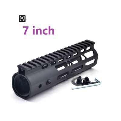 Trirock New NSR Style Lightweight 7 inch One Piece Style AR-15 System M-LOK Free Float AR15 Handguard