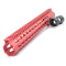 Trirock Clamp On Red Tactical 13.5 inch Keymod handguard for AR15 M4 M16 with Steel Barrel Nut fits .223/5.56 rifles