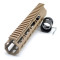 Trirock Clamp On TAN/FDE Tactical 9 inch Keymod handguard for AR15 M4 M16 with Steel Barrel Nut fits .223/5.56 rifles