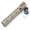 Trirock Clamp On TAN/FDE Tactical 9 inch Keymod handguard for AR15 M4 M16 with Steel Barrel Nut fits .223/5.56 rifles