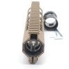 Trirock Clamp On TAN/FDE Tactical 9 inch Keymod handguard for AR15 M4 M16 with Steel Barrel Nut fits .223/5.56 rifles