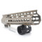 Trirock Clamp On TAN/FDE Tactical 11 inch Keymod handguard for AR15 M4 M16 with Steel Barrel Nut fits .223/5.56 rifles
