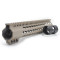 Trirock Clamp On TAN/FDE Tactical 13.5 inch Keymod handguard for AR15 M4 M16 with Steel Barrel Nut fits .223/5.56 rifles