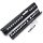 TRIROCK Two-Pieces Design 12.7 inch Drop-in Quad Rail Black handguard for MK18 Rifle Interface System for Fitting .223 Cal. Allows Space for Front Triangle Sight