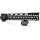 TRIROCK New Clamp Shark style 12 inches Black M-LOK free float AR15 M16 M4 rifle handguard fit .223/5.56 rifles