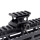 TRIROCK 0.83 inch saddle height super slim 4 slots Picatinny riser mount adapter metal compact with 21 mm rail base