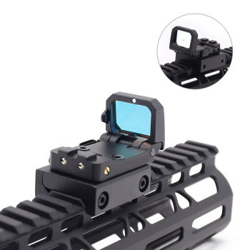 Trirock optional Red or Black Tactical Mini Flip Up Red Dot Sight Scope Holographic Adapter Mount Fits 20mm picatinny rail