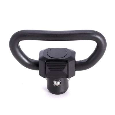 New design swivel - TRIROCK 1.25 Inch trapezium loop Phosphating grey Quick Release Detachable Sling Swivel with QD side slide Button switch for rifle sling