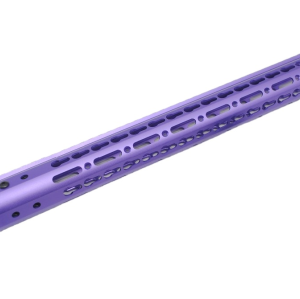 Aplus NSR Style Purple 12 inch Free Float Keymod AR15 Handguard with Steel Barrel Nut