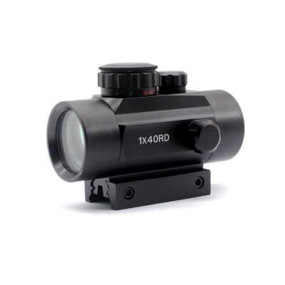 TRIROCK 5-MOA 40mm Reflex Red/Green Dot Sight Scope w/Lens Cover - Picatinny/Weaver/Dovetail Mount - Night-Vision Compatible, Parallax Free