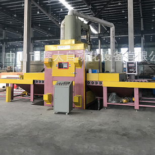 Automatic double-sided sandblasting equipment for stainless steel plate