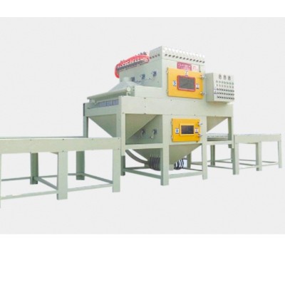 Automatic double-sided sandblasting equipment for stainless steel plate
