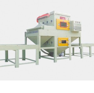 Automatic double-sided sandblasting equipment for stainless steel plate