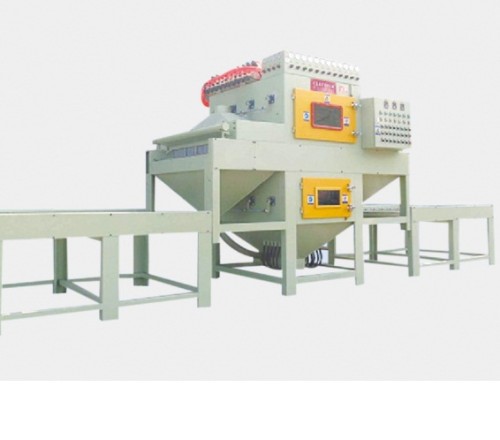 Automatic double-sided sandblasting equipment for stainless steel plate