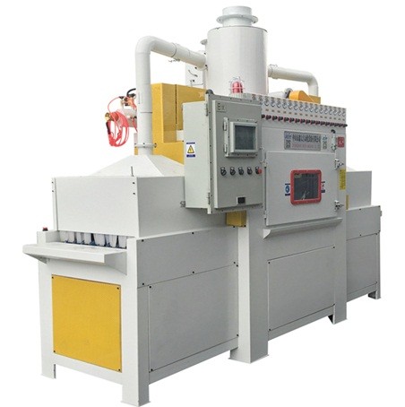 Conveyor type automatic sandblasting machine