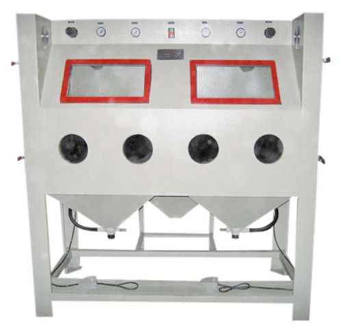 Non-standard double-station manual sand blasting machine