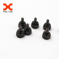 Knurled cylinder head screw with locked washer internal teeth