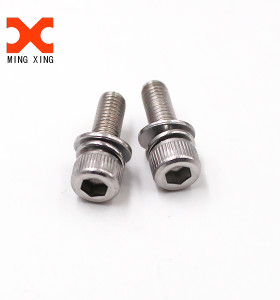 A2 bolts with head knurled M8 M10 Socket cap screws stainless steel hex head bolts DIN912 machine screw